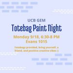 9/18/2023 – Totebag Paint Night!